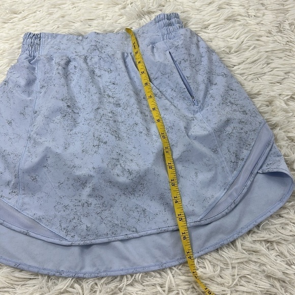 Lululemon Hotty Hot High-Rise Skirt *Long Gravel Dust Pastel Blue Multi - Picture 2 of 6